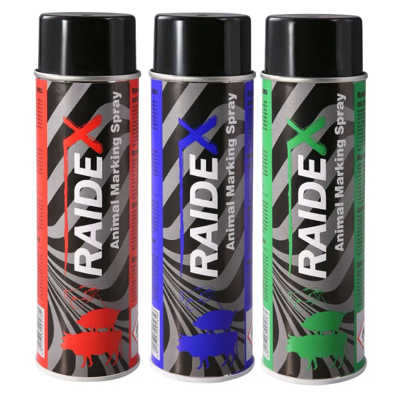 Κόκκινο σπρέι μαρκαρίσματος ζώων Raidex 500ml για σήμανση σε αγελάδες, χοίρους και αιγοπρόβατα.