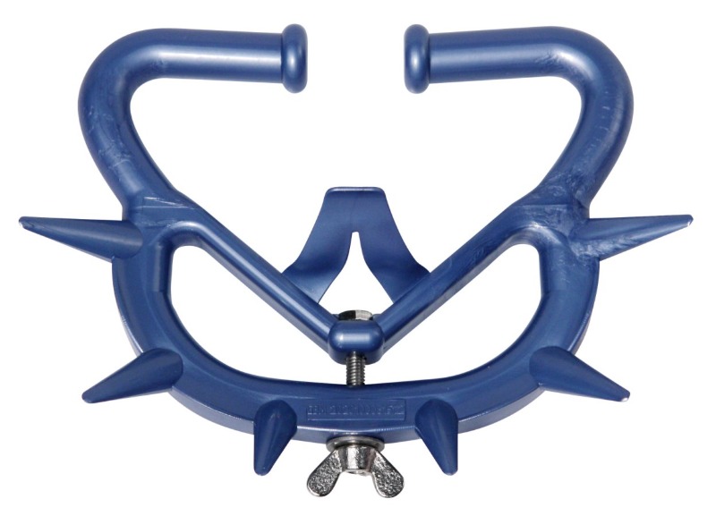 Αντιθηλαστικό Müller 2010 μεγάλου μεγέθους για βοοειδή, σε μπλε χρώμα, για την αποτροπή του αυτοθηλασμού.