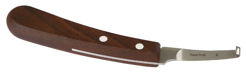 Επαγγελματικό μαχαίρι οπλής Kerbl SuperProfi αριστερόστροφο, με λάμα από κράμα χάλυβα υψηλής αντοχής.