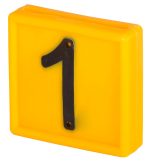 Αριθμός σήμανσης No. 1 κίτρινο